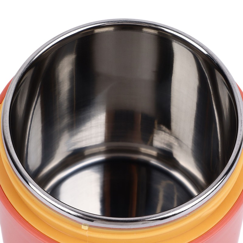 Insulated Food Container Jar Red 400ml Stainless Steel Leakage Proof