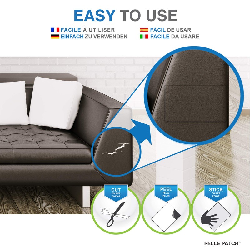 Pelle Patch - Peel And Stick Leather - 25 Colors