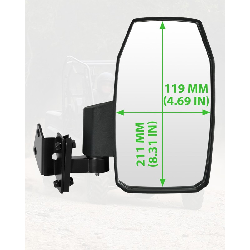 SLORIMOD Side Mirrors for Honda Pioneer 700-2 700-4 2014-2026, 2PCS