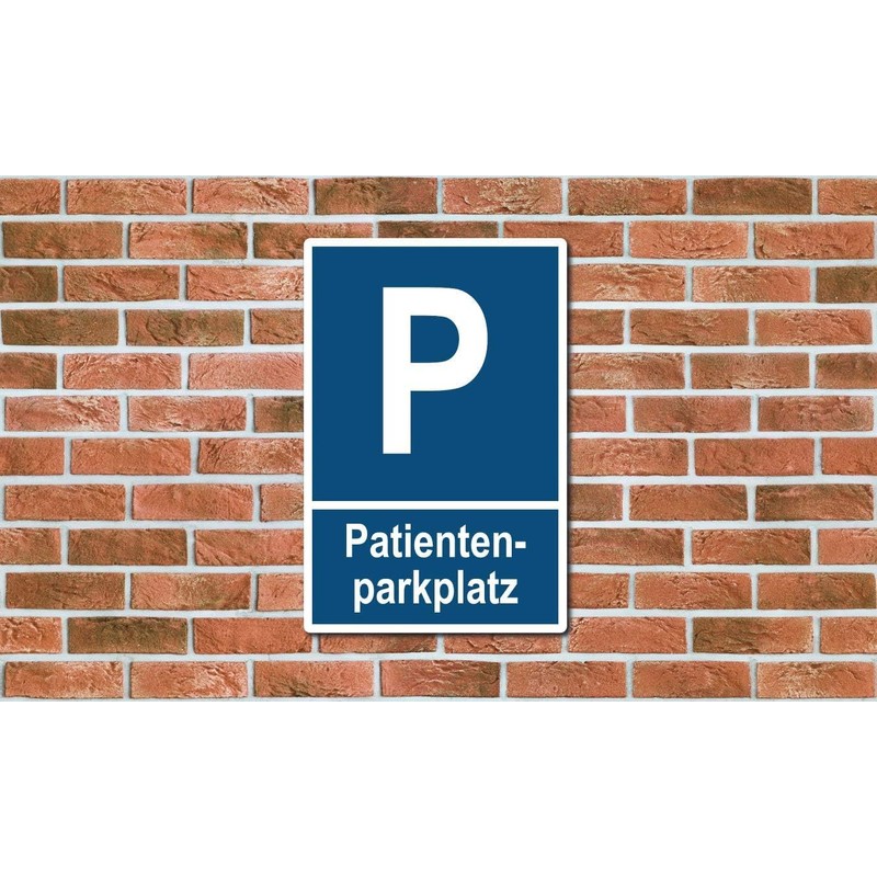 Patient Parking Plastic Sign 30 x 20 cm (Weatherproof)