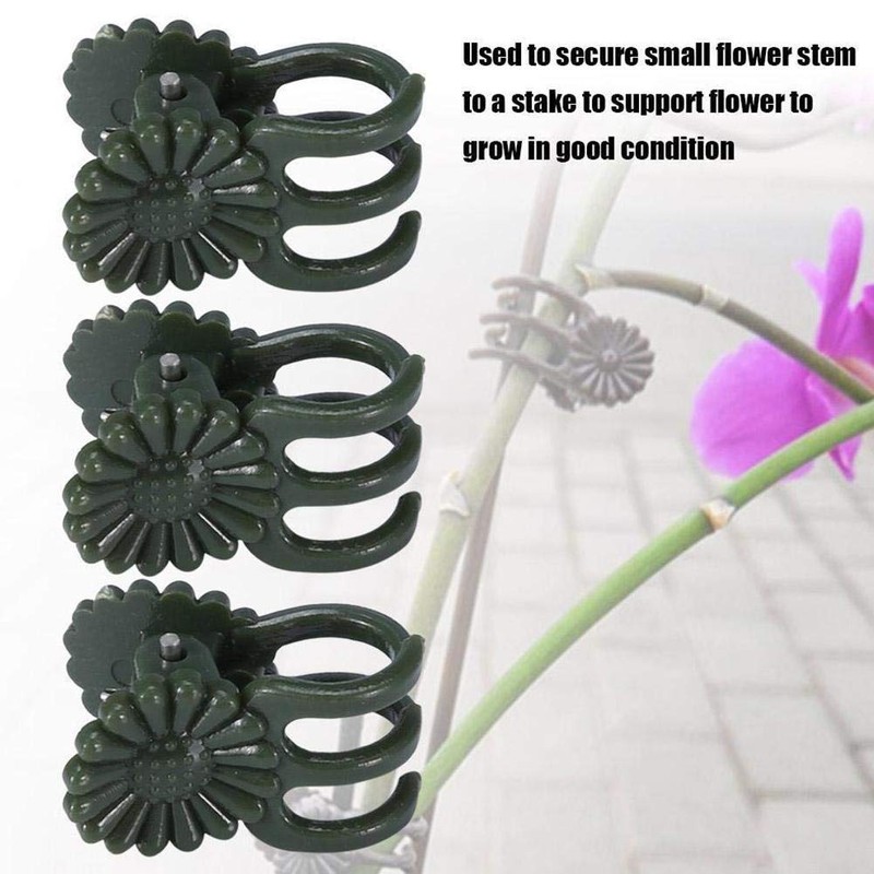 SOOGGI Plant Strut Clips, Attracting Clips, Set of 100, Plant