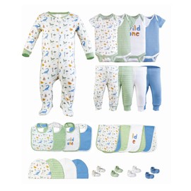 Little Peaches Unisex Newborn Clothes - 25 Piece Gender Neutral Newborn Clothes & Accessories Set - Rawr-some