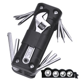 D.SigiYa アウトドアキャンプ修理セット 六角レンチ（折りたたみ式スタンド付き）、ソケットレンチ、十字ドライバー、一字ドライバーを含む。自転車・オートバイのメンテナンス、家具組立て、家電修理、アウトドアキャンプ時の緊急修理に最適なツールセットです。