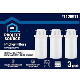 Project Source Replacement for Brita® Water Filter, Pitchers and Dispensers 3PK