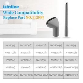 isinlive Vacuum Accessories Attachments Brush Crevice Tool for Shark Navigator Vacuum Cleaner NV350, NV352, NV355, NV356E
