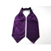 F NODE Ascot Tie Men's Scarf, Polka Dot Pattern, wide