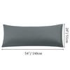 PiccoCasa Bolster Pillow Cases 2 Pack Embroidery Brushed Microfiber Body