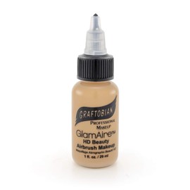 GlamAire Airbrush Makeup by Graftobian - High Definition Airbrush Foundation, Professional Formula for Long-Lasting Wear, For Makeup Artists and Beauty Aficionados, Made in USA, Temptress