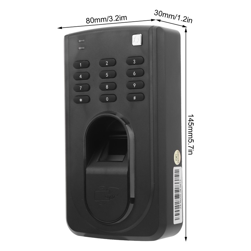 125KHz RFID Time Attendance Fingerprint Password ID Card Recognition Access