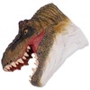 Dinosaur Puppet Rubber Portable Nontoxic Durable Wearable Hand Painted Craft