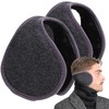 Basic Sense Winter Earmuffs, Camouflage and Ribbed Pattern Extra Wide