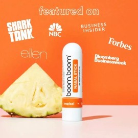 Boom Boom GENUINE BoomBoom Nasal Stick (3 Pack) Boosts Focus Enhances Breathing FREE SHIP