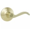 Defiant Naples Polished Brass Bed/Bath Privacy Door Lever Handle W/