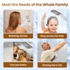 BRIGHT SHOWERS Rain Shower Head with Handheld Spray, 8 Inch