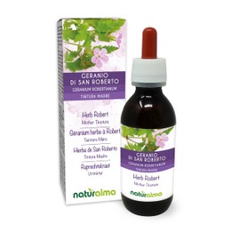 Ruprechtskraut or Stinky Storkbeak (Geranium Robertianum) Herb with Flowers Alcohol-Free Mother Tincture Naturalma Liquid Extract Drops 120 ml Dietary Supplement Vegan