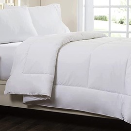 Circles Home Twin Size Comforter - Soft and Breathable Comforter with Square Shape Quilting Design - 100% Cotton - Woven with 200 Thread Count - (68 x 86)