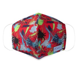 Dr. Talbot's Kid’s Washable Cloth Cup Face Mask for Personal Health by Nuby, Paint Splatter, 6-12 Years Old