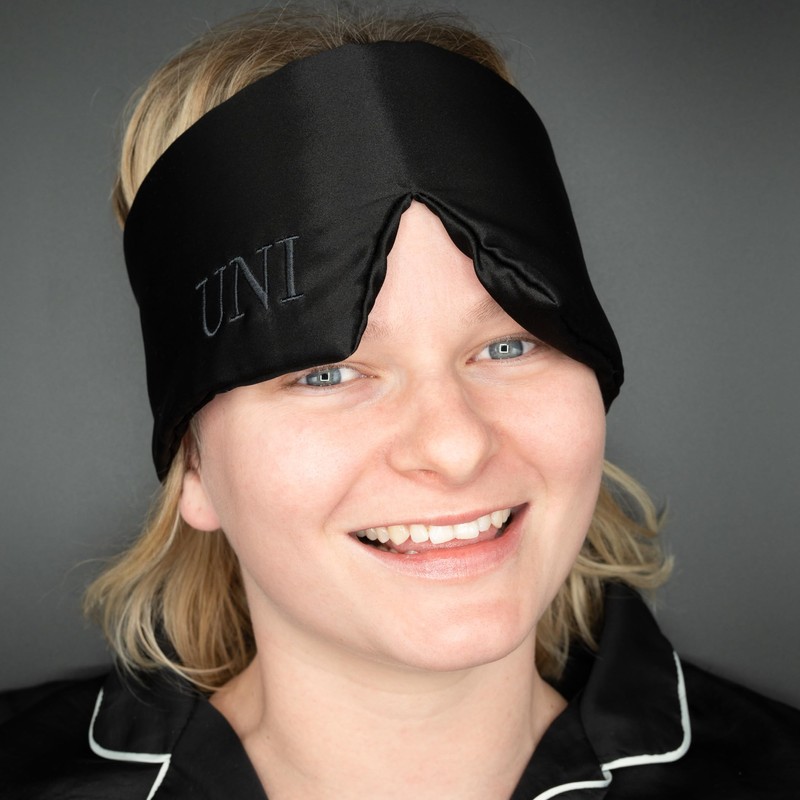 UNI Good Night 100% Mulberry Silk Sleep Mask with Adjustable