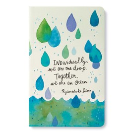 Compendium Softcover Journal - Individually, we are one drop. Together, we are an ocean. – A Write Now Journal with 128 Lined Pages, 5”W x 8”H
