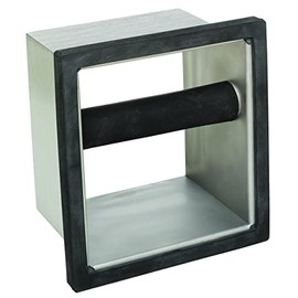 Rattleware Stainless Steel Open Bottom Knock Box Chute - For Home, Cafe, Restaurant, Hotel, Office, or Commercial Establishment - Trusted By Baristas Worldwide (6"x5.5"x4")