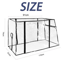 Rain cover for handcart, handcart, children's rain cover, rain cover, handcart, handcart accessories, universal, transparent, rain cover for handcart, foldable, canopy for handcart rain