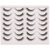 Gmagictobo False Eyelashes Natural Short Clear Band Cat Eye Lashes