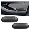 Craedli 2PCS Car Door Armrest Pads, Soft Leather Memory Foam