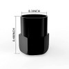 4Pack Anti-Corrosion Tire Valve Stem Caps Metal Black fit for
