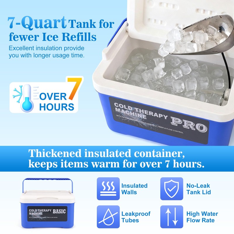 Cold Therapy Machine with Universal Pad for Hip After Surgery