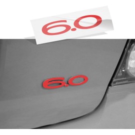 GTO 6.0 Badge Overlay Decal- Reflective RED