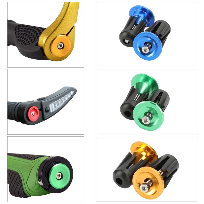 1 Pair Aluminum Bicycle Handlebar End Caps - Bar End