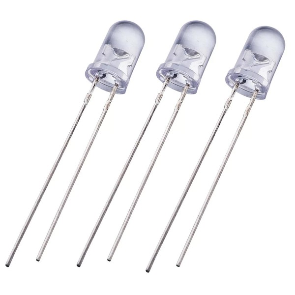 50 x Warm White 5mm Ultra Bright LEDs Clear LED