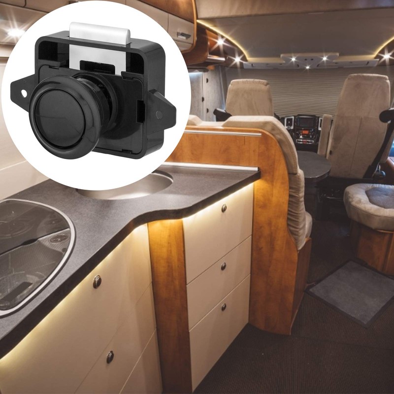 OCGIG 5PCS Push Button Locks Cabinet Door Catch Bolt for