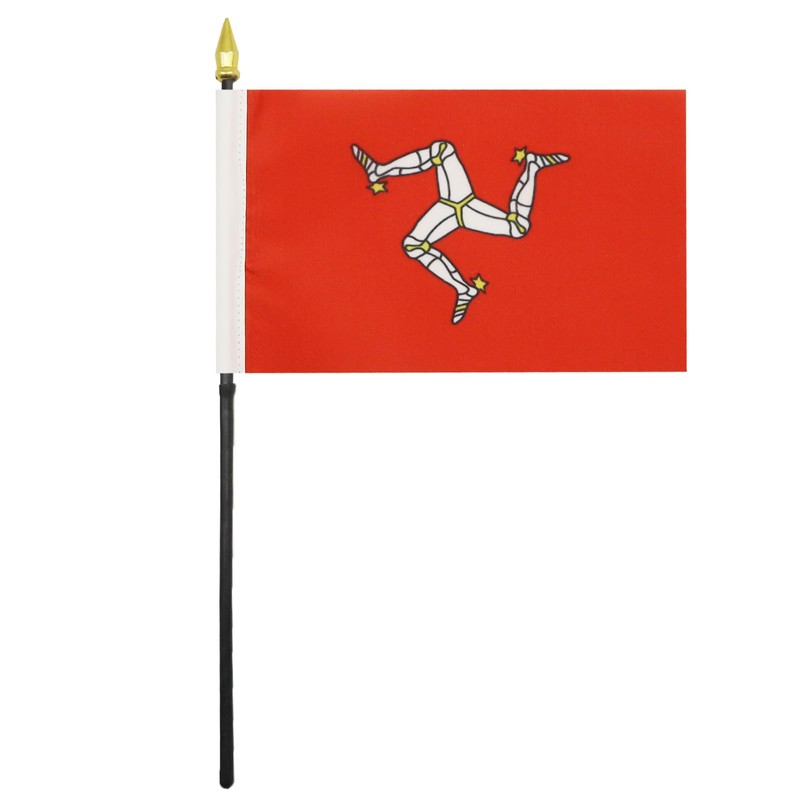 AZ FLAG - Isle of Man Table Flag 4'' x