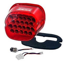 OZ-USA FL Red LED Tail Brake Light Harley Touring Electra FLTR Road King Glide FLHTCU I