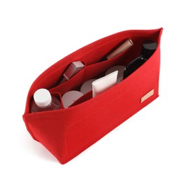 Doxo Purse Organizer Insert Handbag&Tote Felt Bag Fits for Speedy 35 and Neverfull MM Red