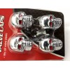 Pilot Automotive PM-342C Skull Tire Valve Caps - Chrome -
