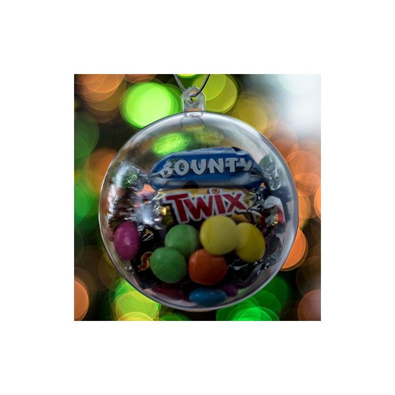 Yolli Clear Bauble x1 Fillable Christmas Decoration (60mm)