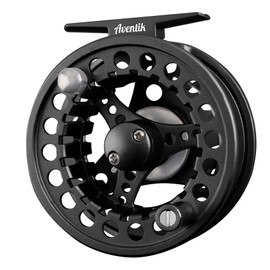 Large Arbor Fly Fishing Reel (3/5, 5/6, 7/8wt), Fly Reel Precision Die Cast from Aluminum Alloy.