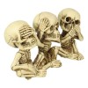 Ebros Gothic Alchemy See Hear Speak No Evil Skeletons Macabre