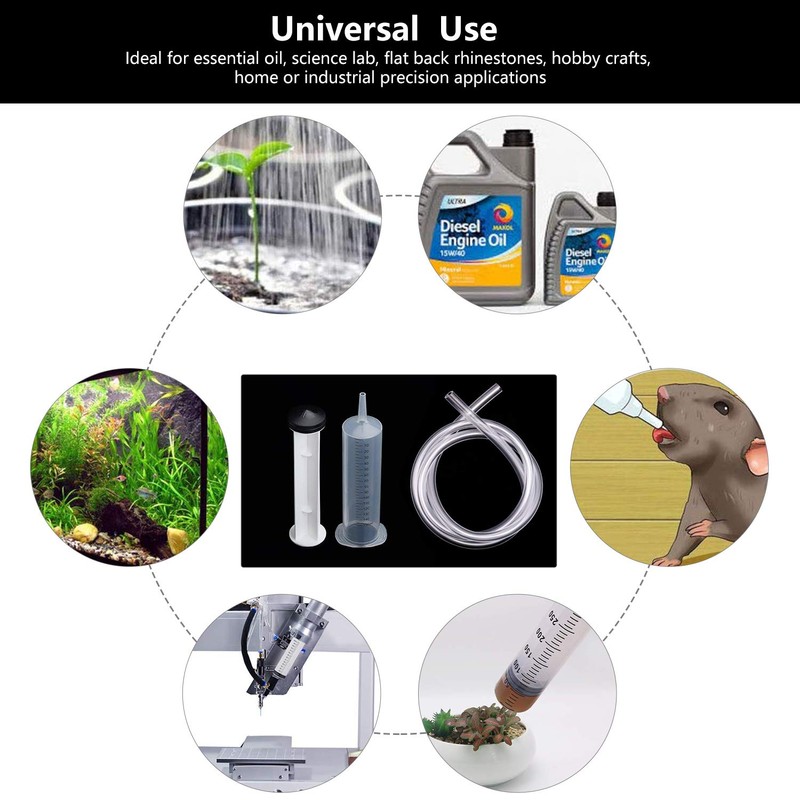 Acehome Disposable Syringe 150ml Large Syringe Set for Experiments, Industrial