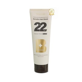 [K-Beauty] 22-in-1 Keratin Hair Mask | Intensive Strengthening Hair Mask for Damaged Hair and Growth w/ 22 Key Ingredients | Deep Conditioning Hair Mask Repair (8.2 fl oz), White