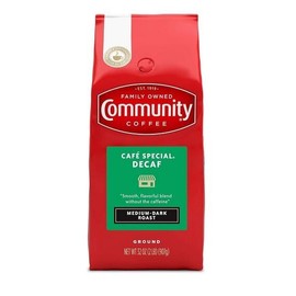 Community Coffee Café Special Decaf Ground Coffee, Medium Dark Roast, 32 Ounce B