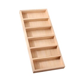 TANG SONG 1 Pack Bamboo 6-Slot Sunglass Display Tray Eyewear Storage Case for Home or Office