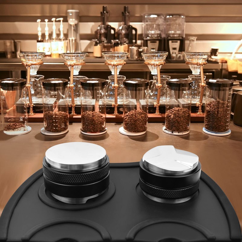Tamper de Café, Profundidad Ajustable en Ambos Lados，Herramienta de Martillo