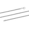 LeCalla 925 Sterling Silver Necklace Italian 2.5 MM Square Handmade