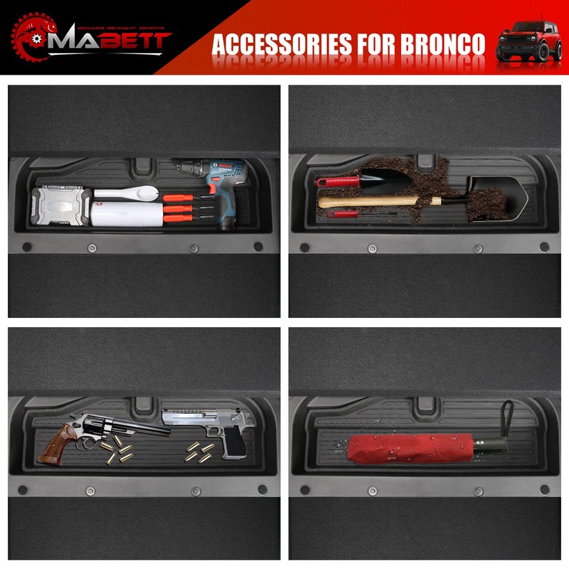 Mabett Trunk Lower Storage Mat for Ford Bronco Accessories 2026,