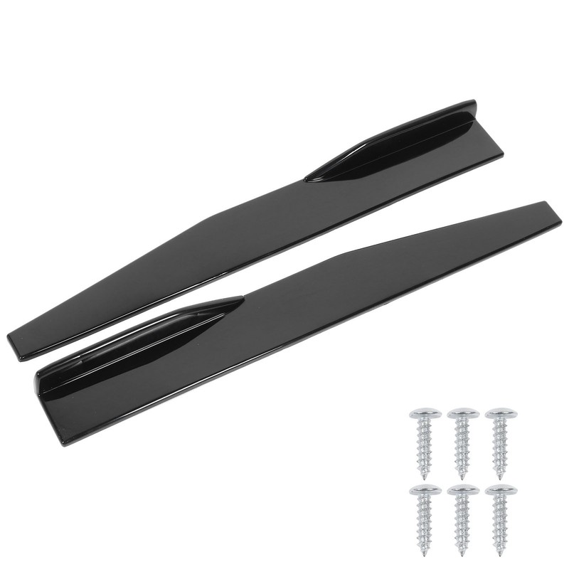 2Pcs Universal Side Skirt Rocker Splitters Lip Winglet Wing Diffuser