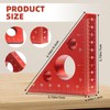 Aluminium Alloy 45/90 Degree Right Triangle Ruler,Square Measuring Tool,Multi Angle