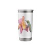 Hummingbird Feeding on Orchid Floral Nature Art Stainless Steel Insulated